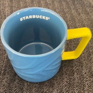 Starbucks Vibrant Blue and Yellow Coffee Mug
